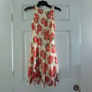 Size 3 Sequin Hearts Floral Dress